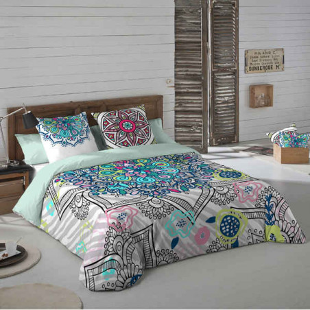 Funda Nórdica Icehome Mandala Zebra (Cama de 180)
