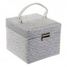 Caja-Joyero DKD Home Decor Con tela Flocado Boho (15 x 15 x 12 cm)