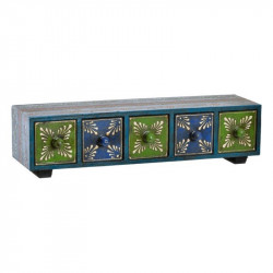 Caja-Joyero DKD Home Decor Etnico Delhi Indio (29 x 9 x 7 cm)