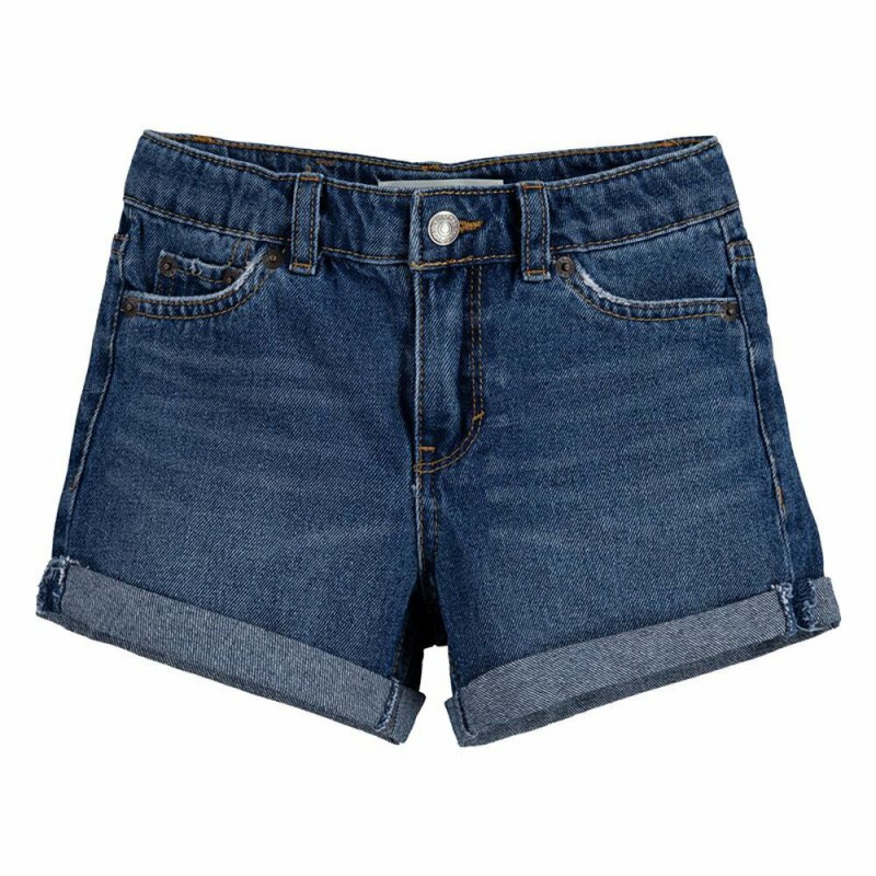 Pantalón corto Levi's Girlfriend Shorty Blue Niña