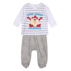 Conjunto de Ropa Looney Tunes Gris Bebé