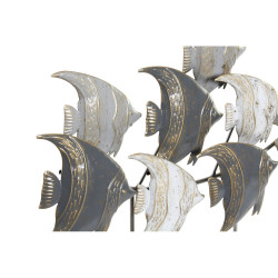 Decorative Figure DKD Home Decor Metal (2 pcs) (56 x 11 x 46 cm)