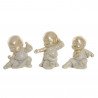 Decorative Figure DKD Home Decor Resin Oriental Monk (3 pcs)