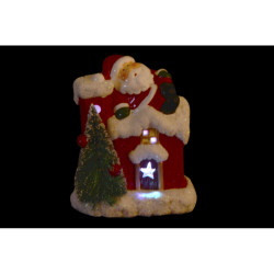 Figurine Décorative DKD Home Decor Grès Père Noël (2 pcs) (10 x 6.5 x 11.5 cm)