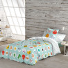 Funda Nórdica Lemon Ribbon Points Reversible (180 x 220 cm) (Cama de 105/110)