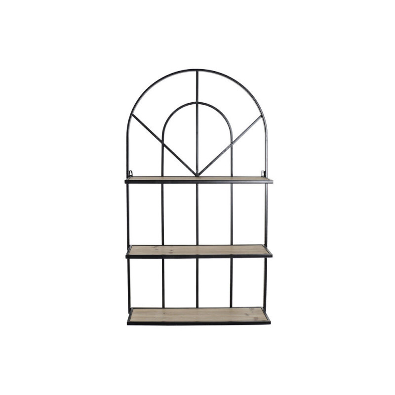 Scaffale DKD Home Decor Da muro Metallo Pino (60 x 10 x 110 cm)