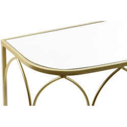 Console DKD Home Decor Miroir Doré Métal (106 x 33 x 81 cm)