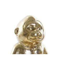 Figura Decorativa DKD Home Decor Dourado Resina Macaco (23 x 20.4 x 14.8 cm)