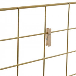 Scaffale DKD Home Decor Da muro Metallo Legno (37 x 10 x 43 cm)