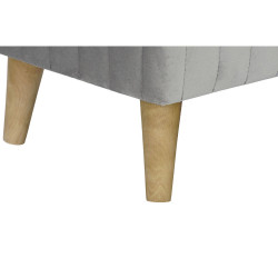 Banqueta DKD Home Decor Gris (68 x 42 x 55.5 cm) (61 x 36 x 48.5 cm) (2 pcs)