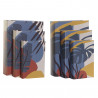 Caixa Decorativa DKD Home Decor Tela Tropical Madeira MDF (21 x 7 x 30.5 cm) (3 pcs) (2 pcs)