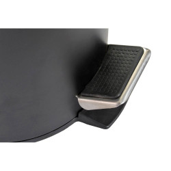 Papelera con Pedal DKD Home Decor Negro Metal Blanco Bambú (3 L) (2 pcs) (17 x 17 x 24 cm)