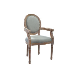 Cadeira DKD Home Decor Cinzento Madeira Poliéster (55 x 46 x 95 cm)
