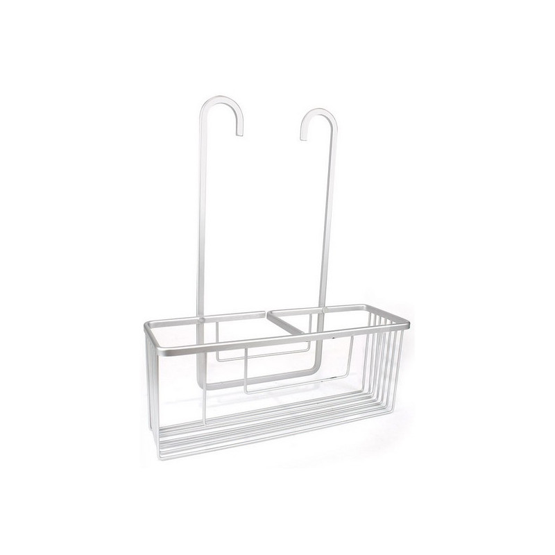 Rangement de douche Confortime Alluma Aluminium Blanc