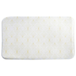 Alfombra DKD Home Decor Blanco Poliéster Dorado (60 x 60 x 40 cm)