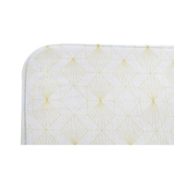 Teppich DKD Home Decor Weiß Polyester Golden (60 x 60 x 40 cm)