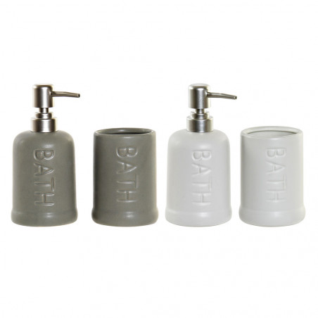 Bath Set DKD Home Decor ABS Stoneware (2 pcs)