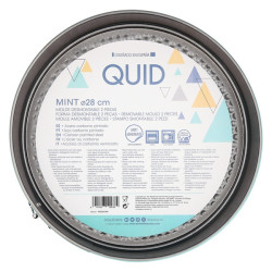 Molde Desmontable Quid Mint Acero Inoxidable (28 x 6,8 cm)