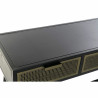 Consola DKD Home Decor Negro Metal Dorado (130 x 42 x 78 cm)