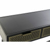 Console DKD Home Decor Noir Métal Doré (130 x 42 x 78 cm)