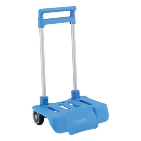 Folding Backpack Trolley Safta Light Blue