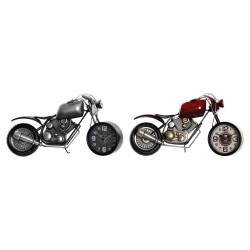 Table clock DKD Home Decor Motorcycle Iron (2 pcs) (44 x 13.5 x 23 cm)