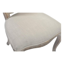 Chaise DKD Home Decor Marron Gris Bois (53 x 49 x 96 cm)