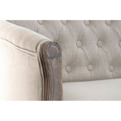Sofa DKD Home Decor Grey Polyester Rubber wood (107 x 61 x 71 cm)