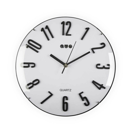 Reloj de Pared Versa Blanco Cristal