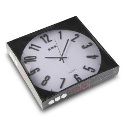 Reloj de Pared Versa Blanco Cristal