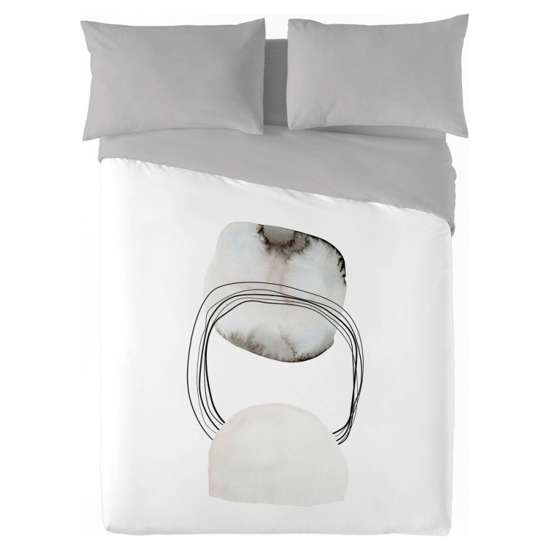 Housse de Couette Naturals Pebble (180 x 220 cm) (Lit 1 persone)