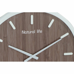 Horloge Murale DKD Home Decor Marron Bois MDF (50 x 3.5 x 50 cm) (2 pcs)