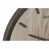 Reloj de Pared DKD Home Decor Marrón Madera MDF (50 x 3.5 x 50 cm) (2 pcs)