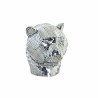 Statua Decorativa DKD Home Decor Argentato Leopardo Resina (31 x 27 x 32 cm)