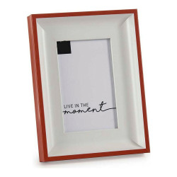 Cadre photo Rouge Blanc Verre Plastique (2,5 x 21 x 16 cm)