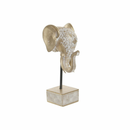 Statua Decorativa DKD Home Decor Resina Elefant (11.3 x 11 x 24 cm)