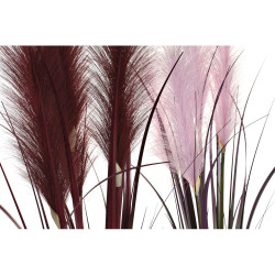 Decorative Plant DKD Home Decor Pink Green Burgundy PVC (11 x 11 x 91 cm) (2 pcs)