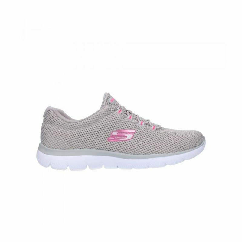 Sapatilhas de Desporto Mulher Skechers Mesh Bungee Slip-On Bege