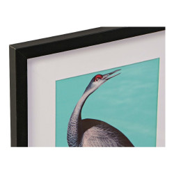 Pintura DKD Home Decor S3013651 Pássaros Tropical (35 x 2 x 45 cm) (4 Unidades)