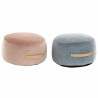 Pouf DKD Home Decor Polyester Mousse (40 x 40 x 25 cm) (2 pcs)