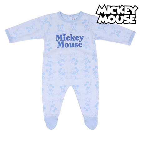 Tutina a Maniche Lunghe per Bambini Mickey Mouse Azzurro