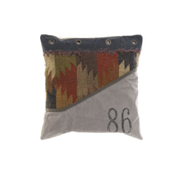Coussin DKD Home Decor 8424001570898 Gris Polyester Colonial (45 x 5 x 45 cm)