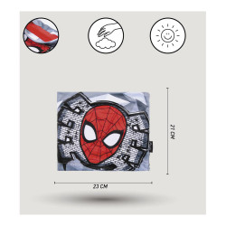 Schlauchtuch Spiderman Grau