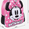 3D School Bag Minnie Mouse Pink (25 x 31 x 10 cm)