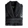 Albornoz Benetton Negro 100 % algodón 360 g/m²
