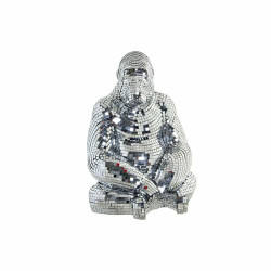 Decorative Figure DKD Home Decor Silver Resin Gorilla (35 x 31 x 46 cm)