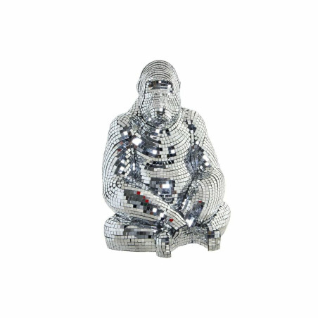 Statua Decorativa DKD Home Decor Argentato Resina Gorilla (35 x 31 x 46 cm)