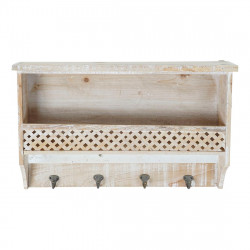 Étagère DKD Home Decor Porte-manteau Sapin (60 x 14 x 37 cm)