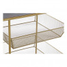 Estantes DKD Home Decor Metal Dourado Madeira MDF (75 x 35 x 70 cm)