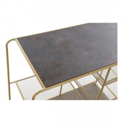 Estantes DKD Home Decor Metal Dourado Madeira MDF (75 x 35 x 70 cm)